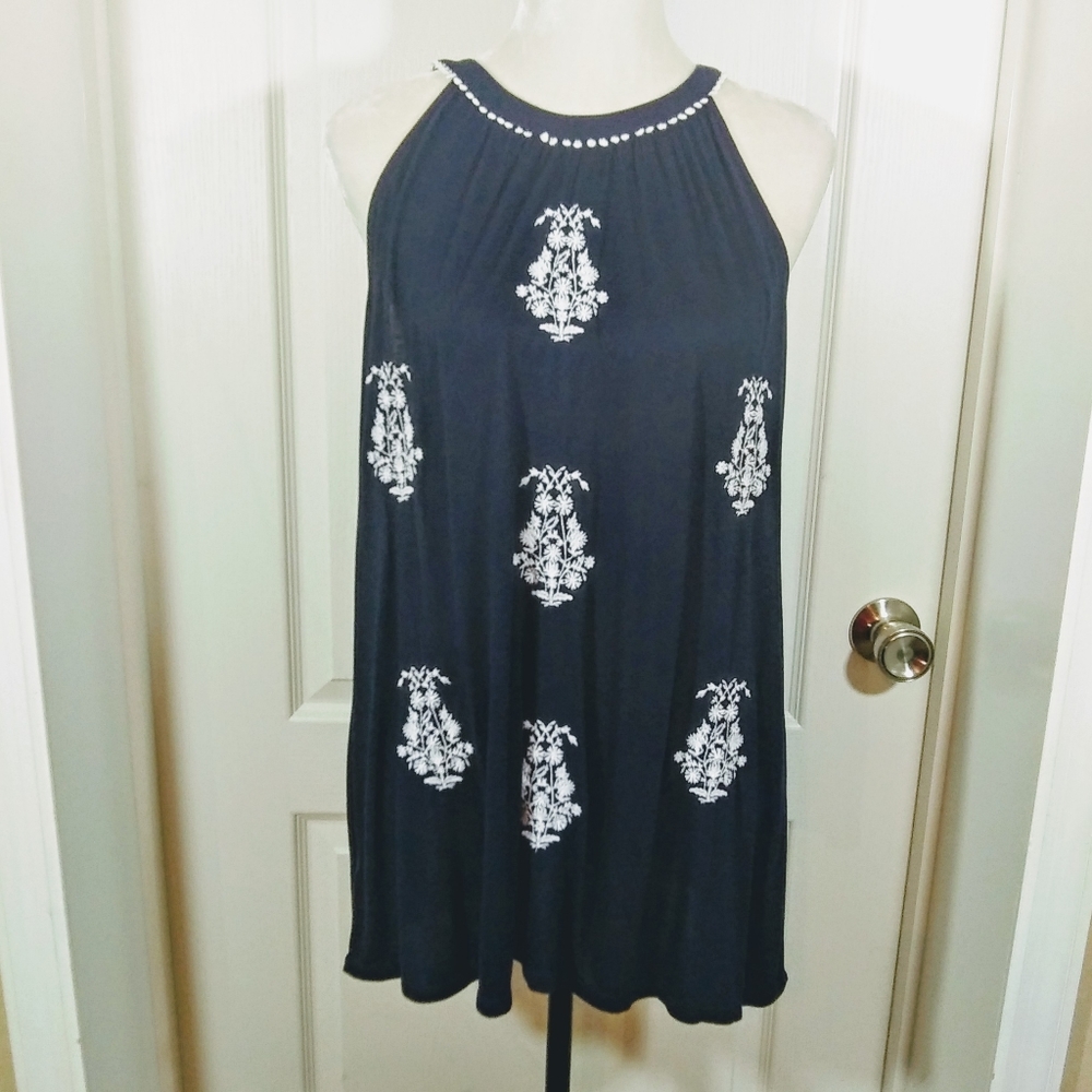 Ann Taylor Loft Navy Career Top Blouse Size LP - Picture 1 of 4